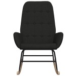 vidaXL Scaun balansoar, negru, material textil vidaXL Scaun balansoar, negru, material textil