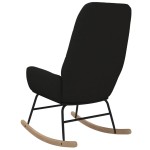 vidaXL Scaun balansoar, negru, material textil vidaXL Scaun balansoar, negru, material textil