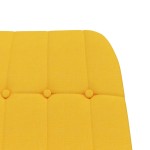 vidaXL Scaun balansoar, galben muștar, material textil