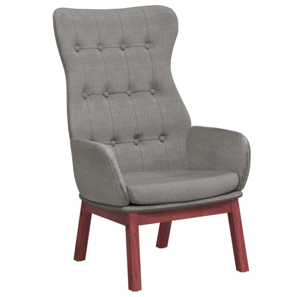 vidaXL Scaun de relaxare, gri deschis, material textil