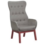 vidaXL Scaun de relaxare, gri deschis, material textil