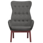 vidaXL Scaun de relaxare, gri închis, material textil