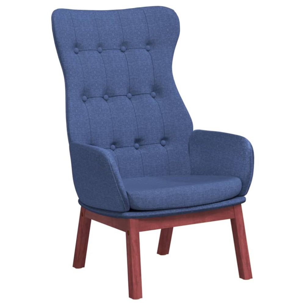 vidaXL Scaun de relaxare, albastru, material textil