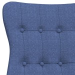 vidaXL Scaun de relaxare, albastru, material textil