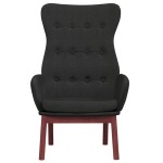 vidaXL Scaun de relaxare, negru, material textil vidaXL Scaun de relaxare, negru, material textil