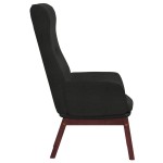 vidaXL Scaun de relaxare, negru, material textil vidaXL Scaun de relaxare, negru, material textil