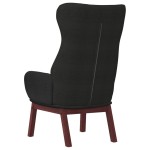 vidaXL Scaun de relaxare, negru, material textil vidaXL Scaun de relaxare, negru, material textil