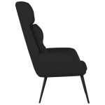 vidaXL Scaun de relaxare, negru, piele întoarsă ecologică