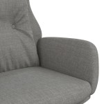 vidaXL Scaun de relaxare, gri deschis, material textil
