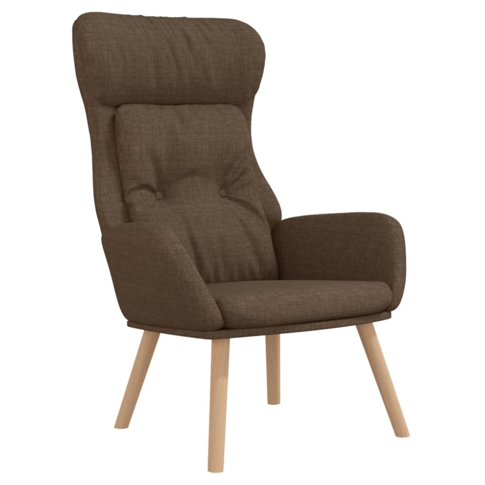 vidaXL Scaun de relaxare, maro, material textil