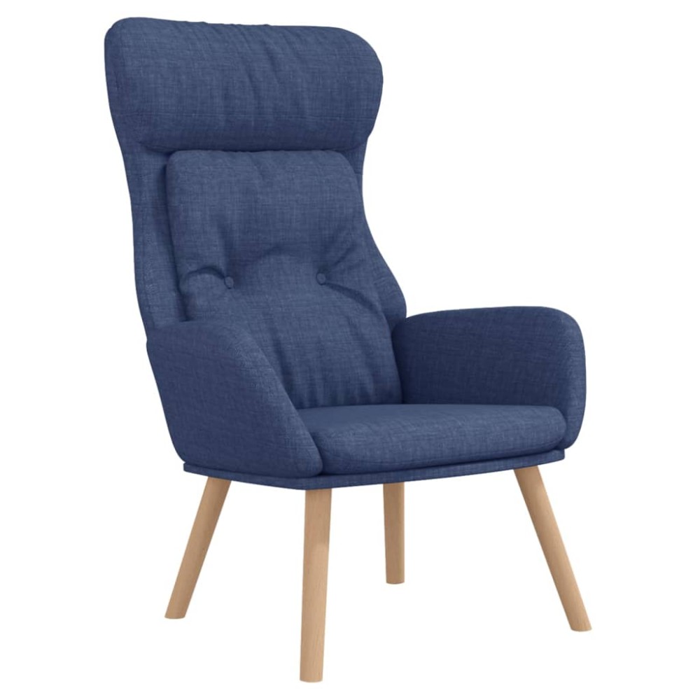 vidaXL Scaun de relaxare, albastru, material textil
