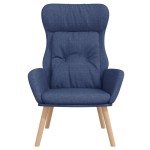 vidaXL Scaun de relaxare, albastru, material textil