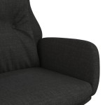 vidaXL Scaun de relaxare, negru, material textil vidaXL Scaun de relaxare, negru, material textil