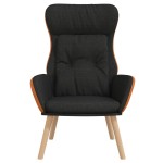 vidaXL Scaun de relaxare, negru, textil și PVC