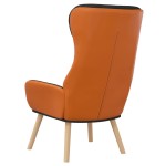 vidaXL Scaun de relaxare, negru, textil și PVC