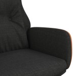 vidaXL Scaun de relaxare, negru, textil și PVC