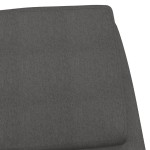 vidaXL Scaun de relaxare, gri închis, material textil
