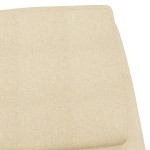 vidaXL Scaun de relaxare, crem, material textil