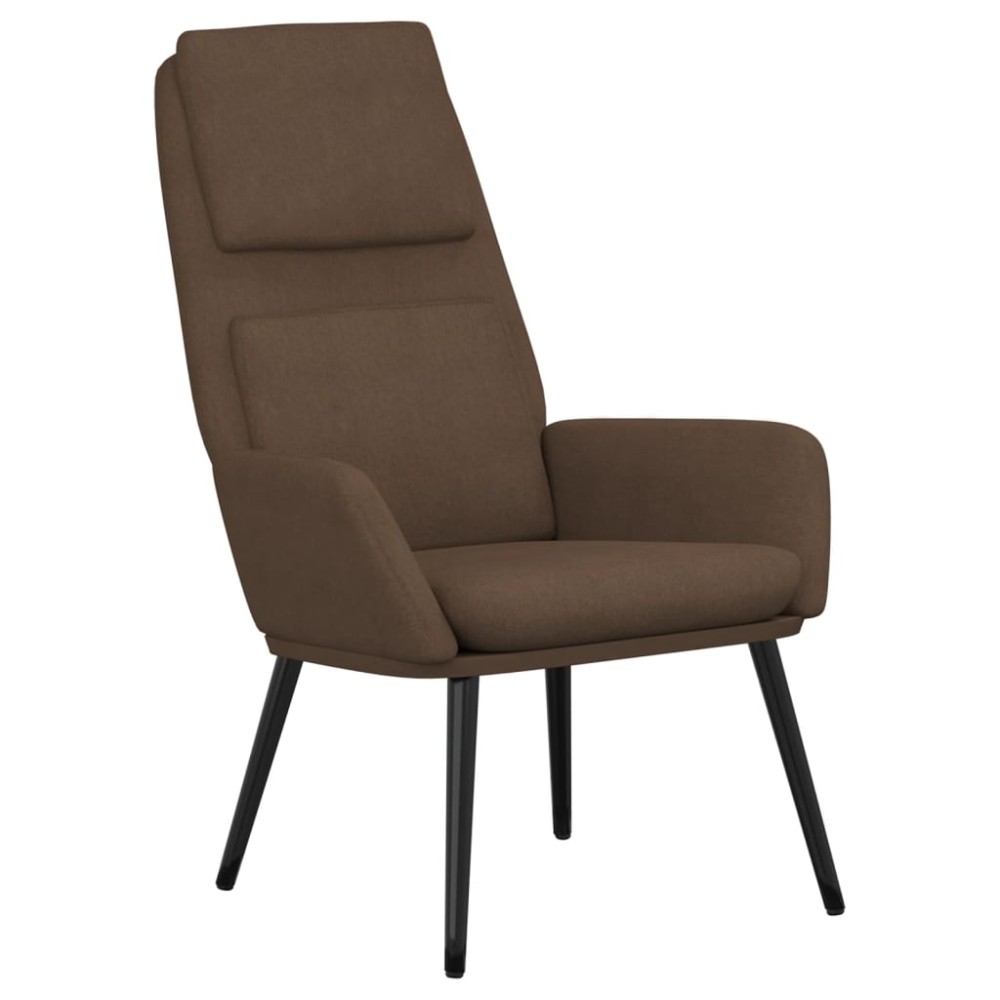 vidaXL Scaun de relaxare, maro, material textil