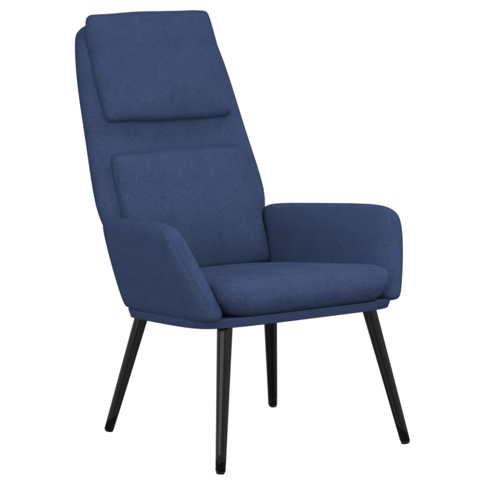 vidaXL Scaun de relaxare, albastru, material textil