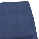 vidaXL Scaun de relaxare, albastru, material textil