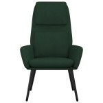 vidaXL Scaun de relaxare, verde închis, material textil