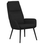 vidaXL Scaun de relaxare, negru, material textil vidaXL Scaun de relaxare, negru, material textil