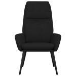 vidaXL Scaun de relaxare, negru, material textil vidaXL Scaun de relaxare, negru, material textil