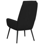 vidaXL Scaun de relaxare, negru, material textil vidaXL Scaun de relaxare, negru, material textil