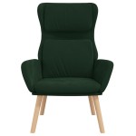 vidaXL Scaun de relaxare, verde închis, catifea