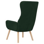 vidaXL Scaun de relaxare, verde închis, catifea