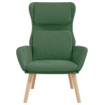 vidaXL Scaun de relaxare, verde deschis, catifea