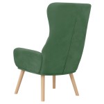 vidaXL Scaun de relaxare, verde deschis, catifea