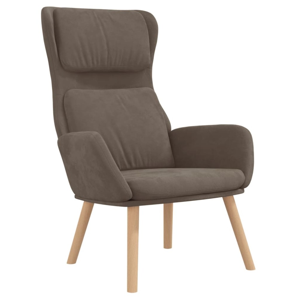 vidaXL Scaun de relaxare, maro, catifea