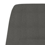 vidaXL Scaun de relaxare, gri închis, material textil