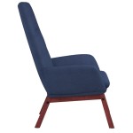 vidaXL Scaun de relaxare, albastru, material textil