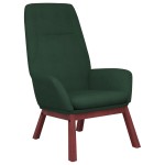 vidaXL Scaun de relaxare, verde închis, material textil vidaXL Scaun de relaxare, verde închis, material textil