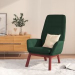 vidaXL Scaun de relaxare, verde închis, material textil vidaXL Scaun de relaxare, verde închis, material textil