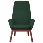 vidaXL Scaun de relaxare, verde închis, material textil vidaXL Scaun de relaxare, verde închis, material textil