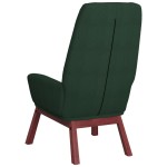 vidaXL Scaun de relaxare, verde închis, material textil vidaXL Scaun de relaxare, verde închis, material textil
