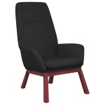 vidaXL Scaun de relaxare, negru, material textil vidaXL Scaun de relaxare, negru, material textil