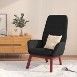 vidaXL Scaun de relaxare, negru, material textil vidaXL Scaun de relaxare, negru, material textil