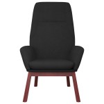 vidaXL Scaun de relaxare, negru, material textil vidaXL Scaun de relaxare, negru, material textil