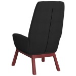 vidaXL Scaun de relaxare, negru, material textil vidaXL Scaun de relaxare, negru, material textil