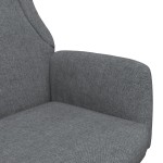 vidaXL Scaun de relaxare, gri închis, material textil