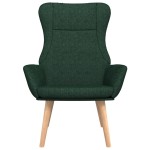 vidaXL Scaun de relaxare, verde închis, material textil vidaXL Scaun de relaxare, verde închis, material textil