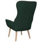 vidaXL Scaun de relaxare, verde închis, material textil vidaXL Scaun de relaxare, verde închis, material textil