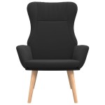 vidaXL Scaun de relaxare, negru, material textil