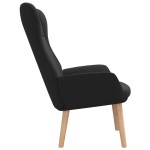 vidaXL Scaun de relaxare, negru, material textil
