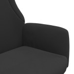vidaXL Scaun de relaxare, negru, material textil